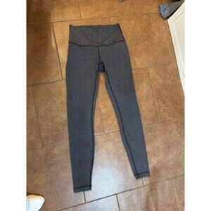 Lululemon Wunder Under Herringbone Heathered Size 6 High Waisted